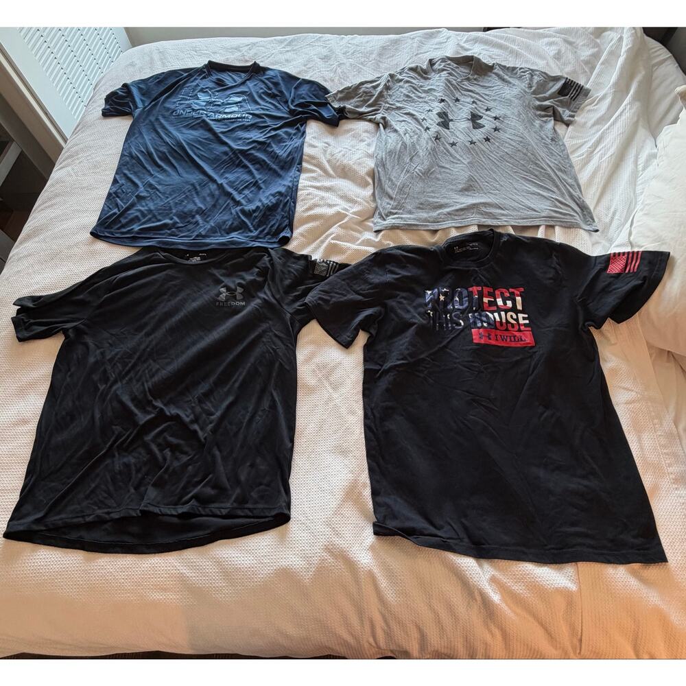 Under Armour Lot of 4 T-Shirts Men’s Size Large